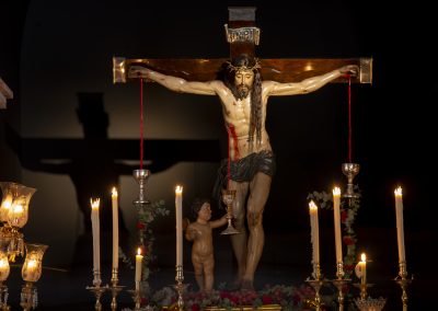 Cristo de la Sangre en su Capilla en la Semana Santa de 2021