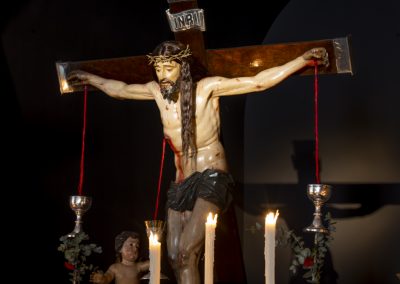 Cristo de la Sangre en su Capilla en la Semana Santa de 2021